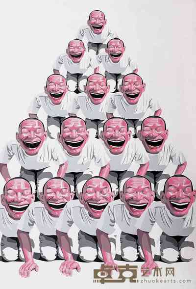 岳敏君 版画 170×80cm